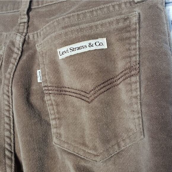 Vintage 1970s Velour 547 White Tab Levi's, size 30x35 (28x35) - Picture 4 of 13